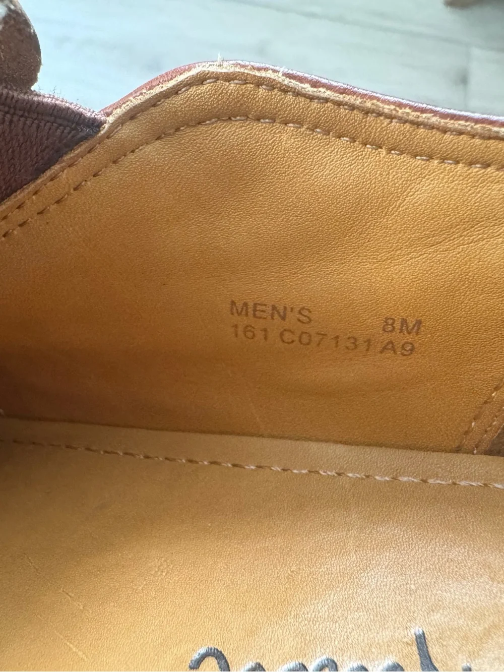 Cole Haan Men’s 8M Nike Air brown leather slip-on driving loafers dress shoes